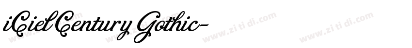 iCiel Century Gothic字体转换